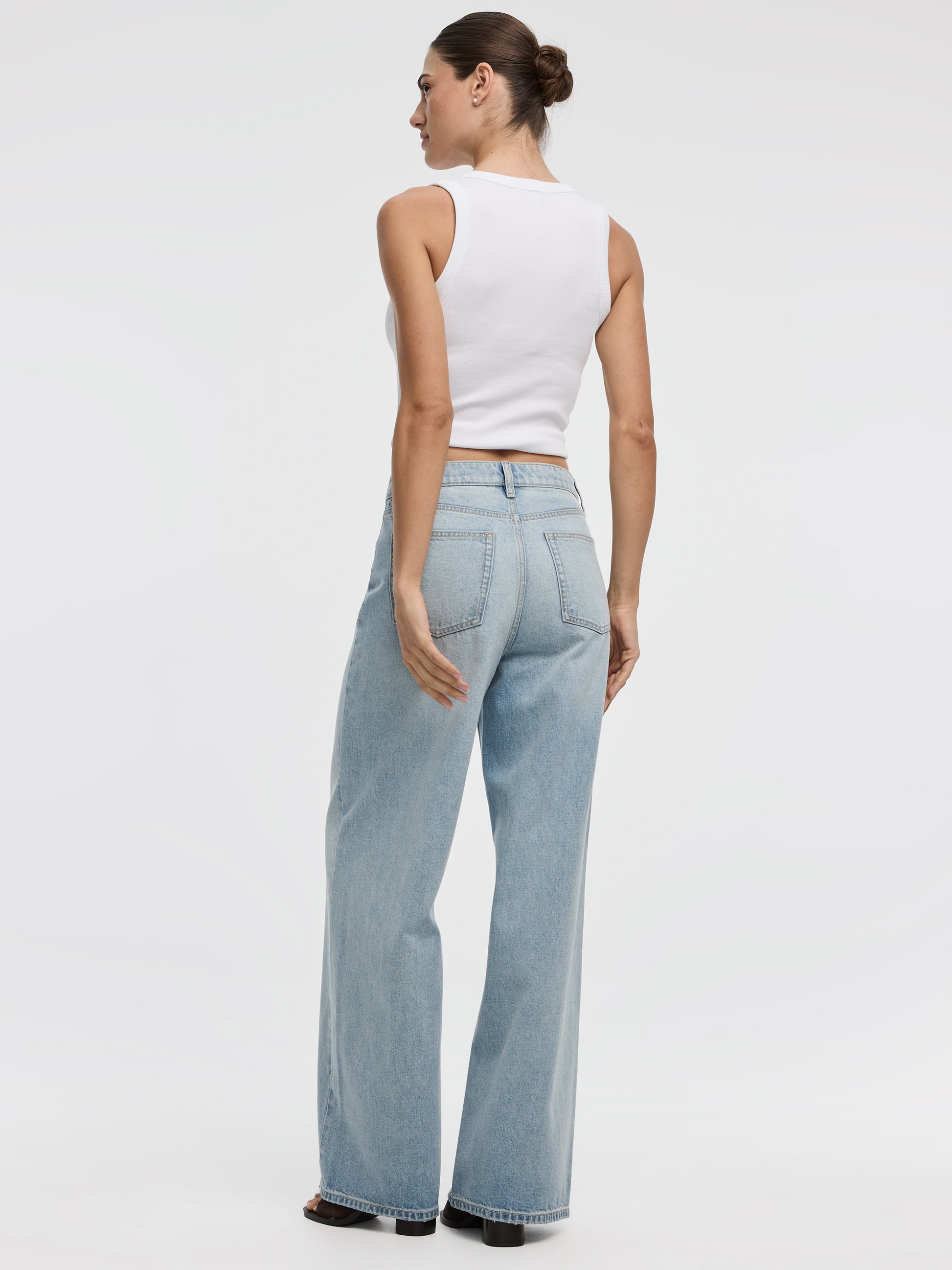 Wide-Leg Wrap-Waist Pant