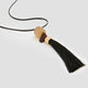 Long Necklace with Fringe Pendant