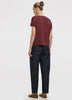 Short-Dolman-Sleeve Boat-Neck T-Shirt