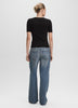 Short-Sleeve Crew-Neck Ribbed T-Shirt - R Essentials