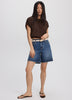 Extended-Sleeve Crew-Neck Blouse with Elasticated Hem