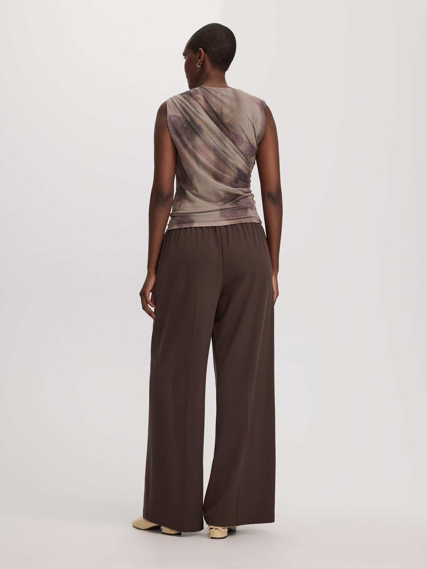 Sleeveless Draped Top