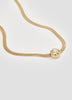Short Herringbone-Chain Necklace