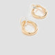 Small Hoops with Organic Pendants