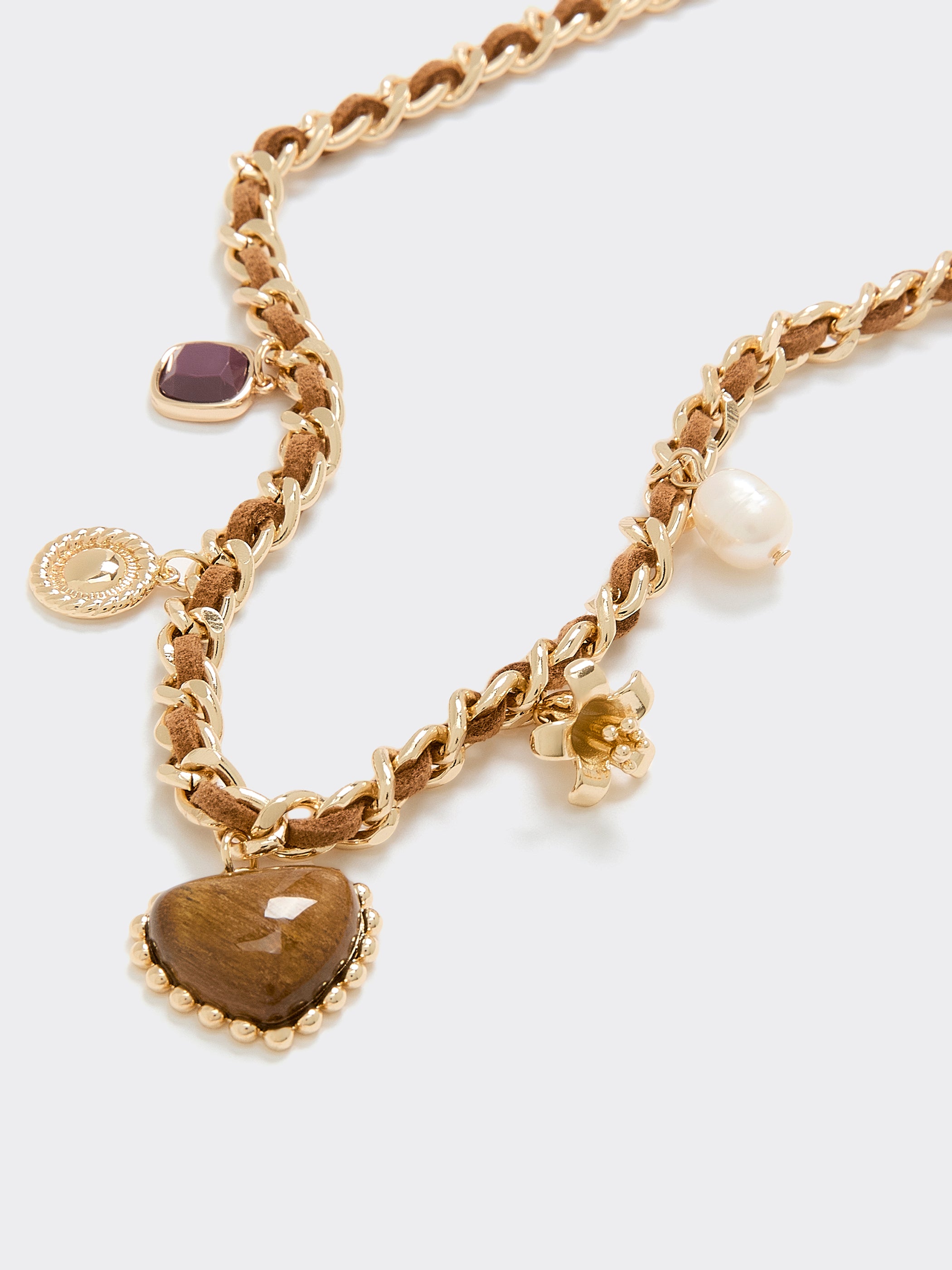 Short Necklace with Charms