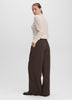 Long-Sleeve Crew-Neck Cardigan with Open Stitches