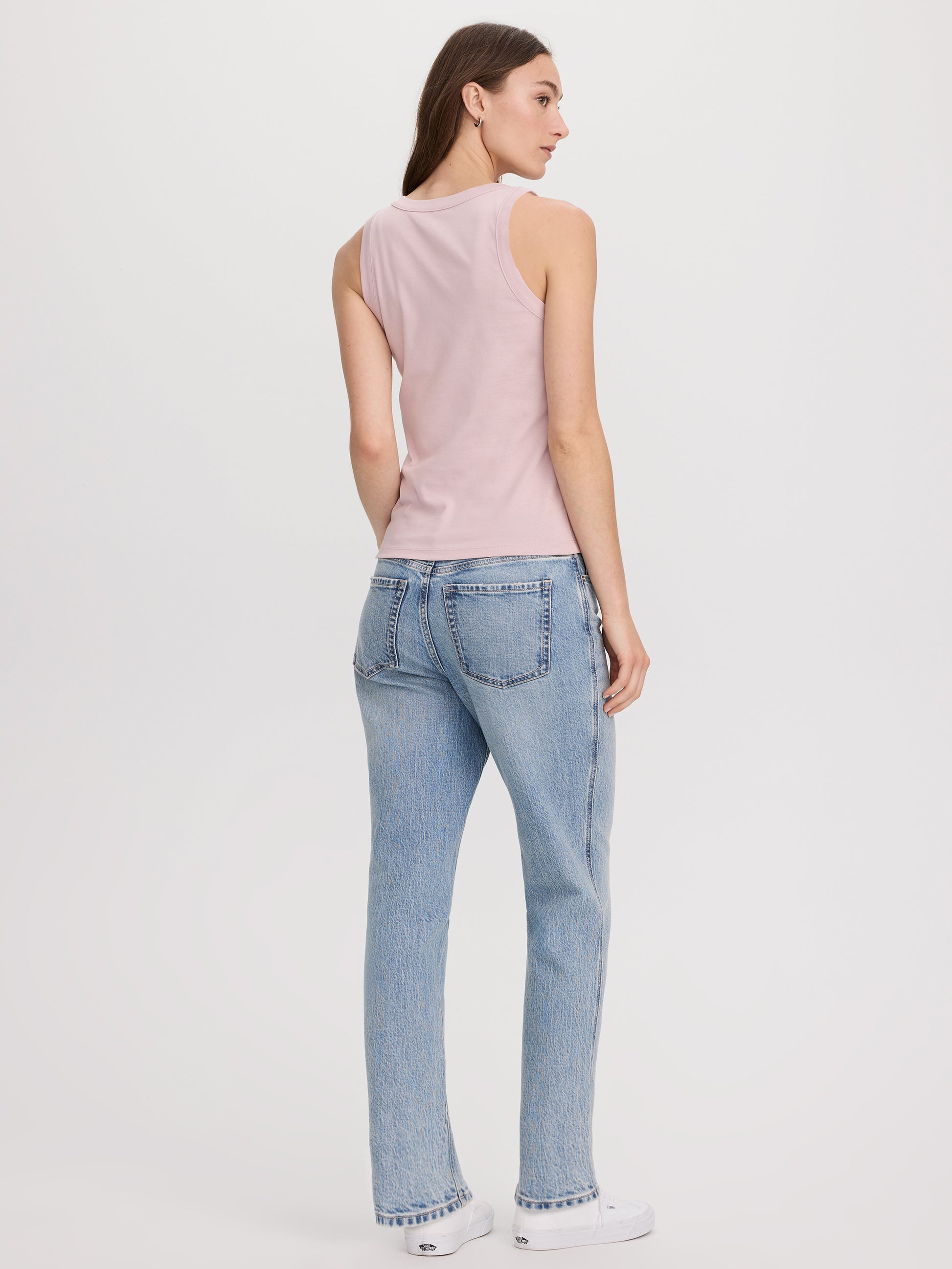 Ribbed Crew-Neck Tank - R Essentials