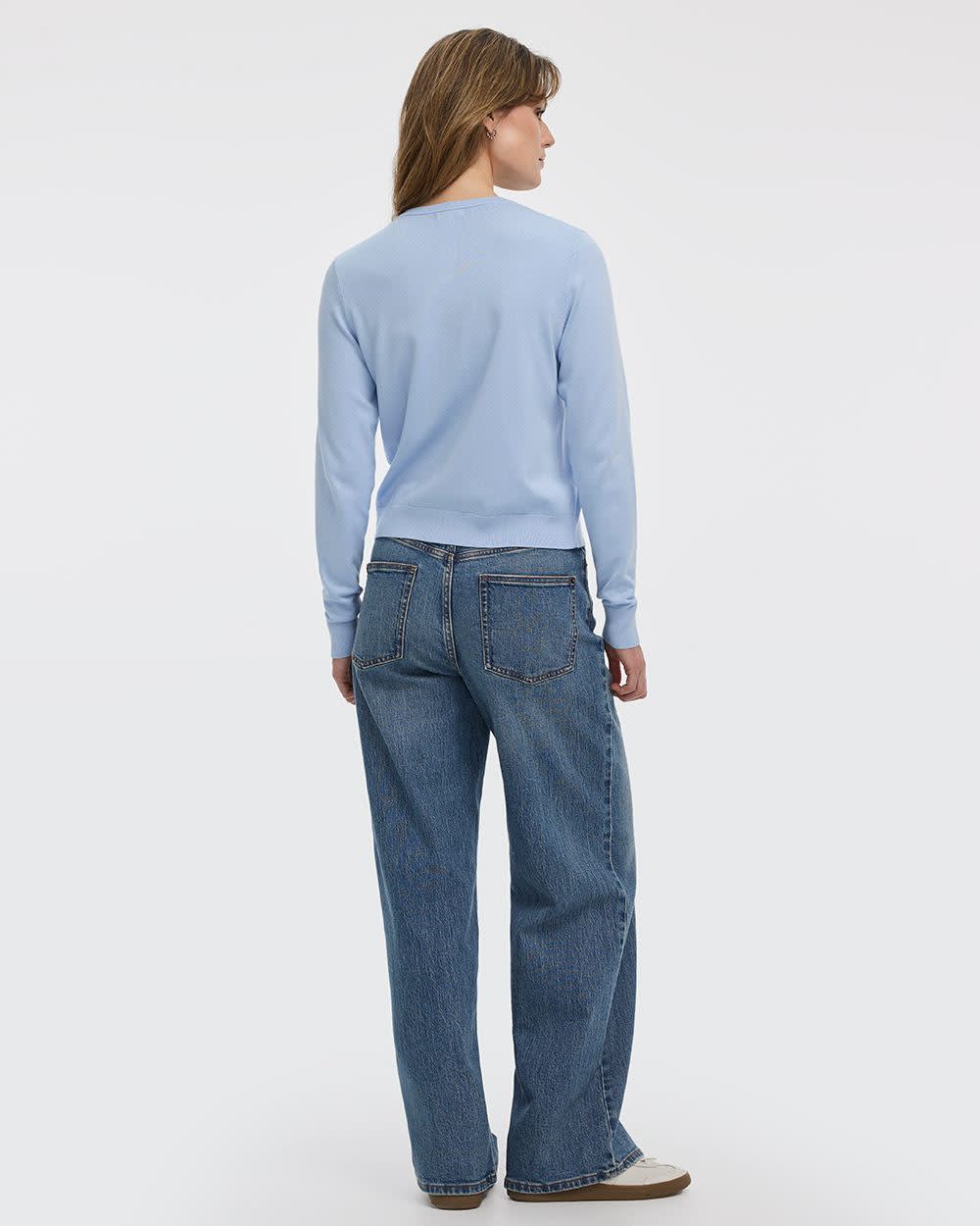 Crew-Neck Cardigan - R Essentials