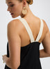 Sleeveless Maxi Dress with Contrast Straps