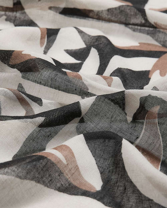 Lightweight Scarf with Abstract Pattern