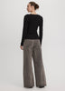 Long-Sleeve Cowl-Neck Top with Fooler Insert
