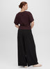 Short-Sleeve Crew-Neck Tee with Shirred Sides