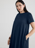 Short-Sleeve Swing Maxi Dress
