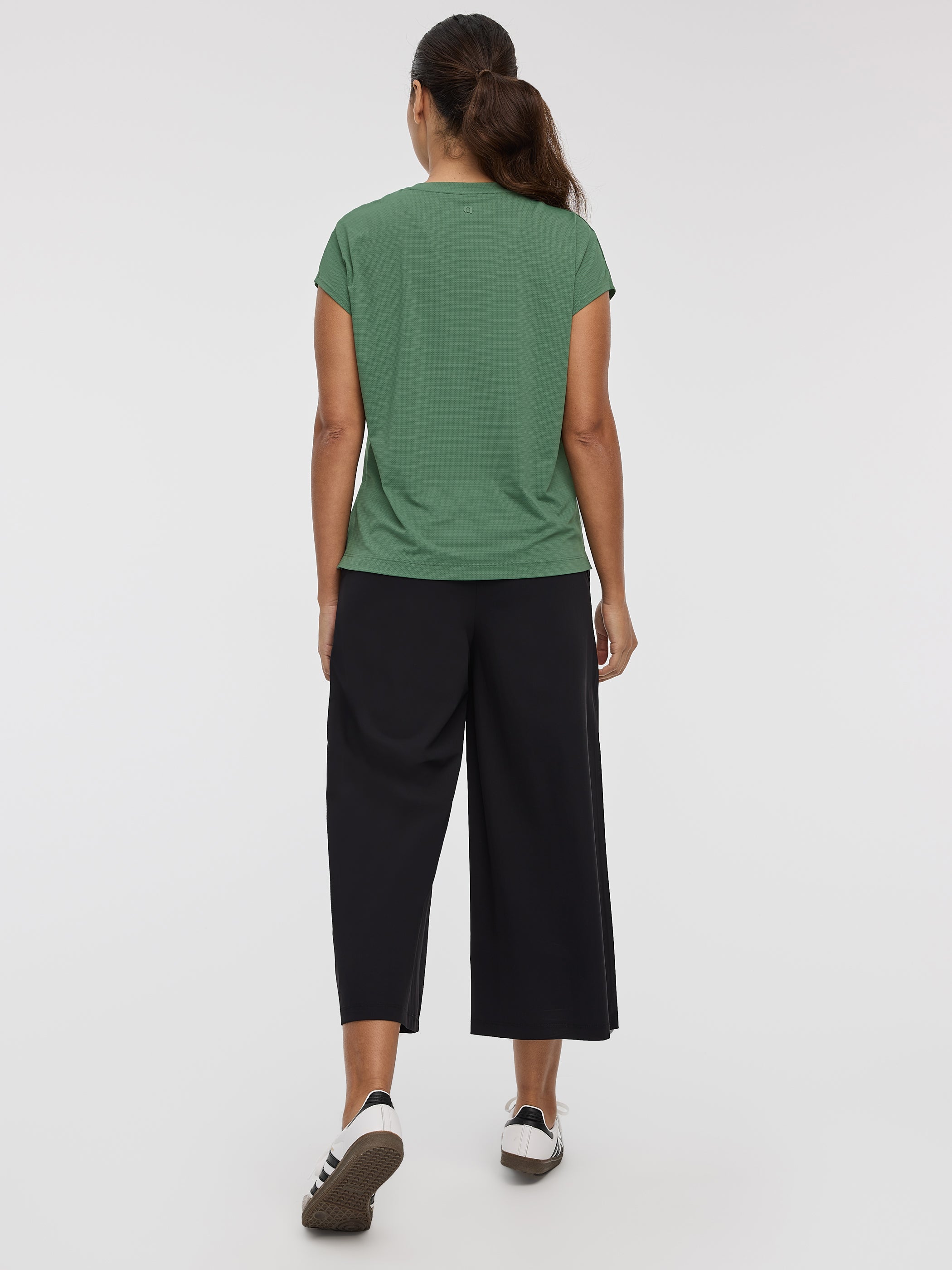 Extended-Sleeve Mesh Tee