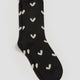 Bamboo Viscose Crew Socks with Hearts