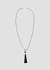 Long Necklace with Fringe Pendant