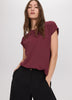Short-Sleeve Crew-Neck Blouse
