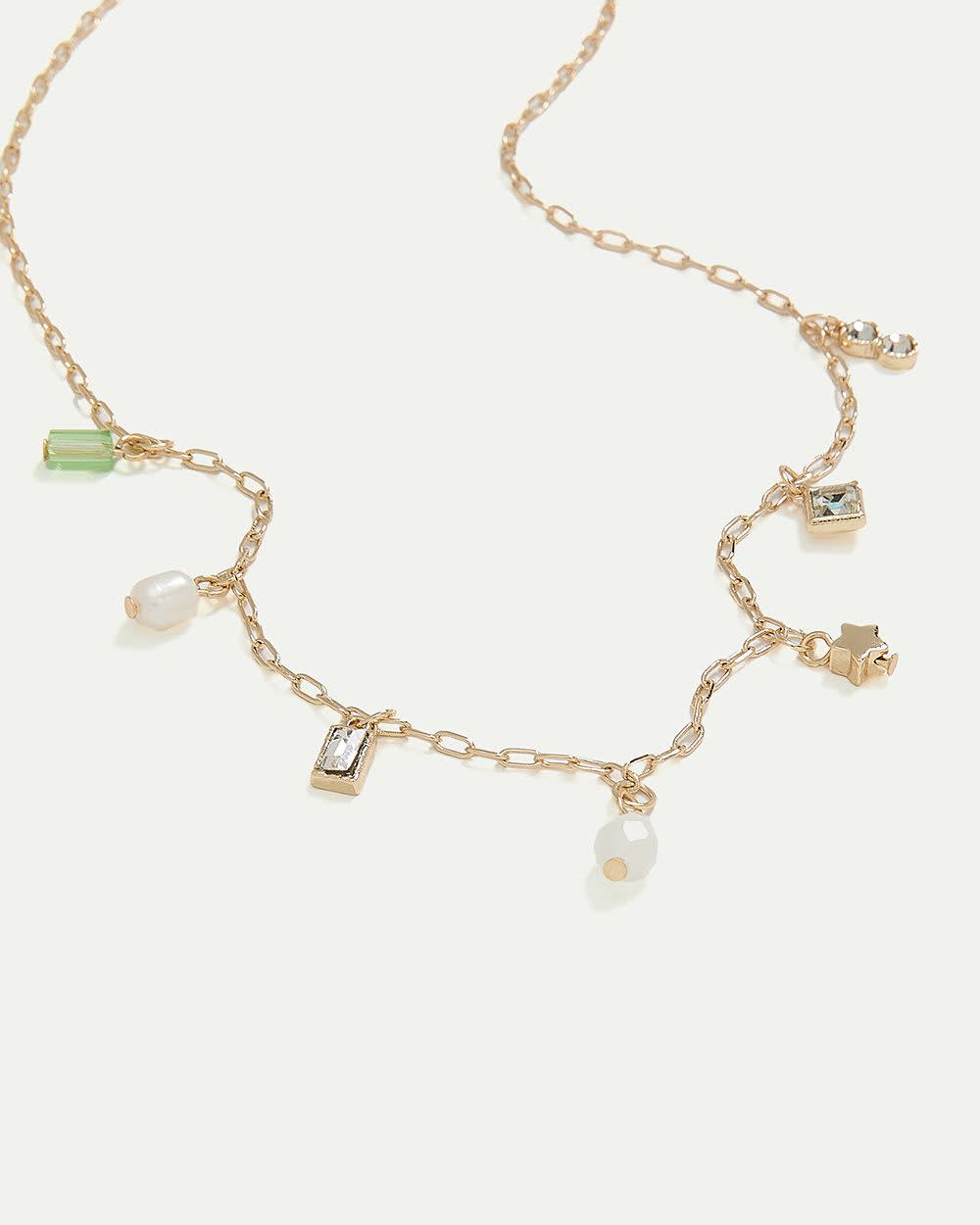 Short Necklace with Charms