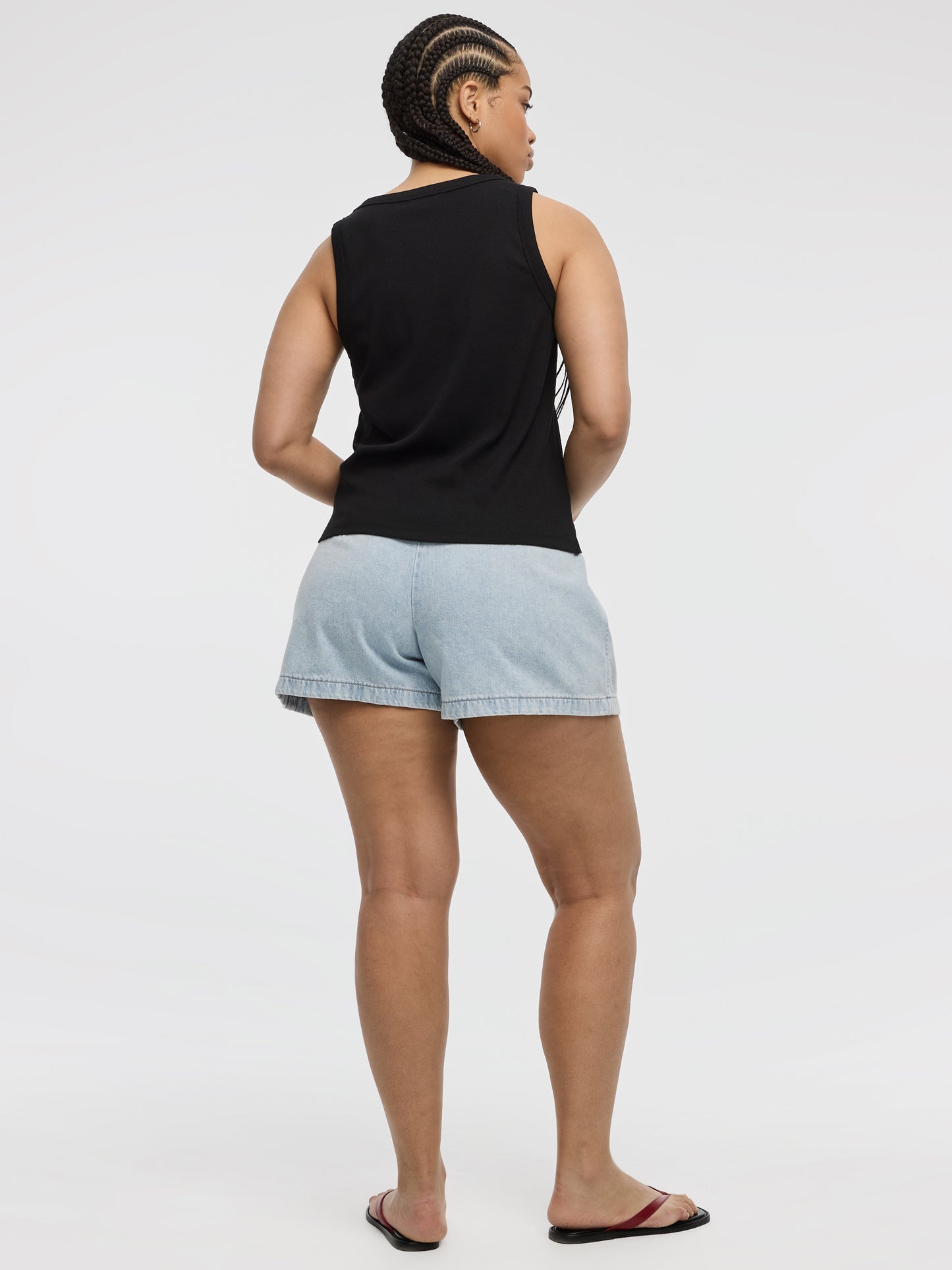 Scoop-Neck Ribbed Tank