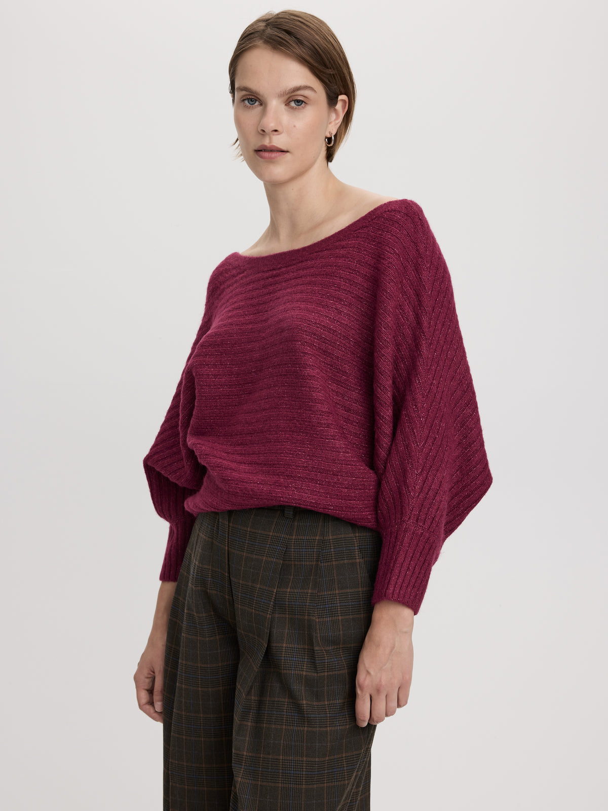 Striped Off-the-Shoulder Sweater