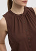 Buttoned-Down Crew-Neck Tank