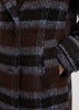 Oversized Double-Breasted Plaid Coat