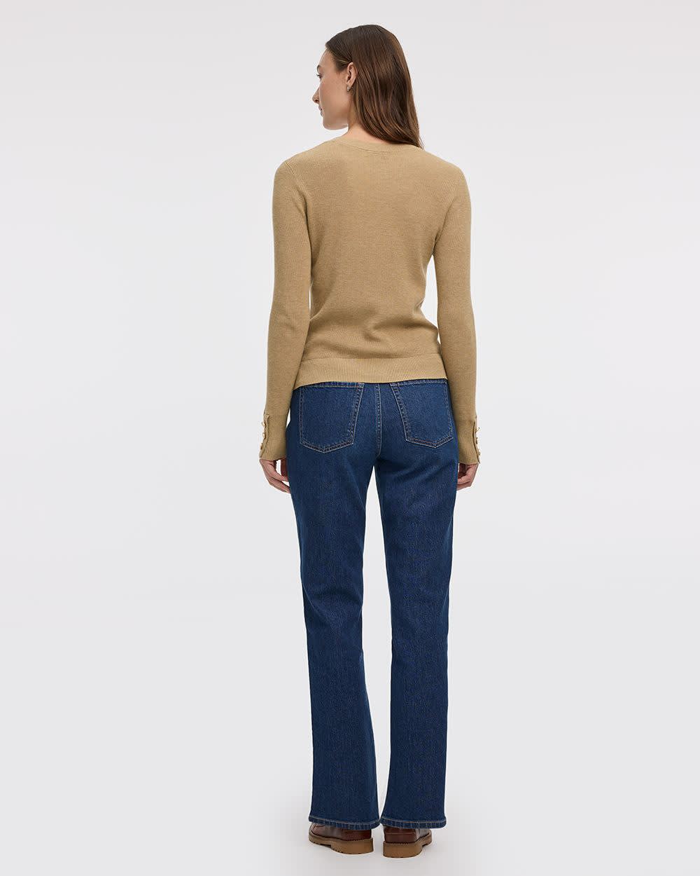 Long-Sleeve Crew-Neck Sweater