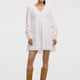Long-Sleeve V-Neck Empire Dress