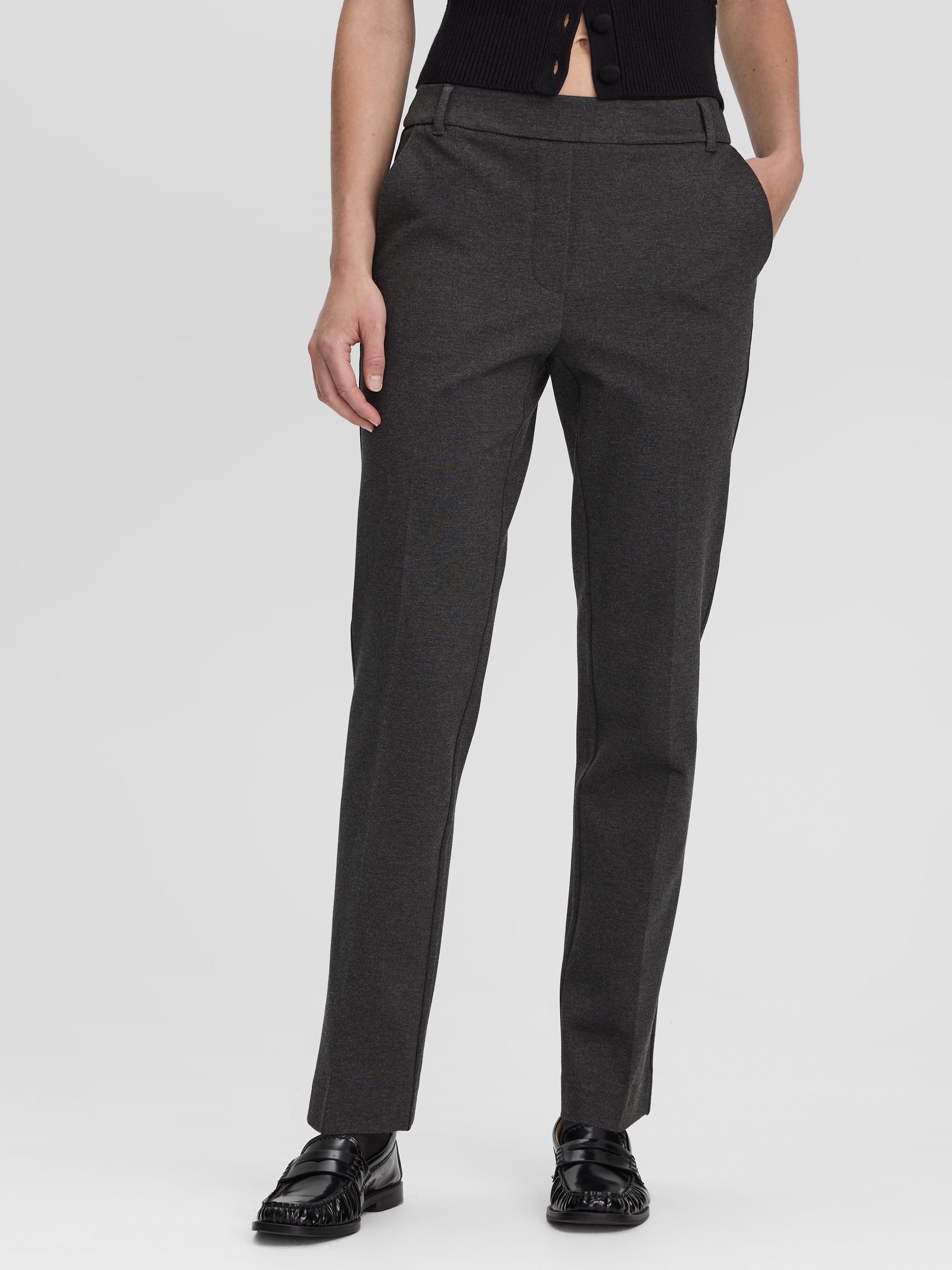 Straight-Leg High-Rise Pants - The Modern Stretch (R)