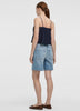 Cropped V-Neck Peplum Cami
