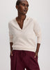 Long-Sleeve Sweater with Johnny Collar - R Essentials