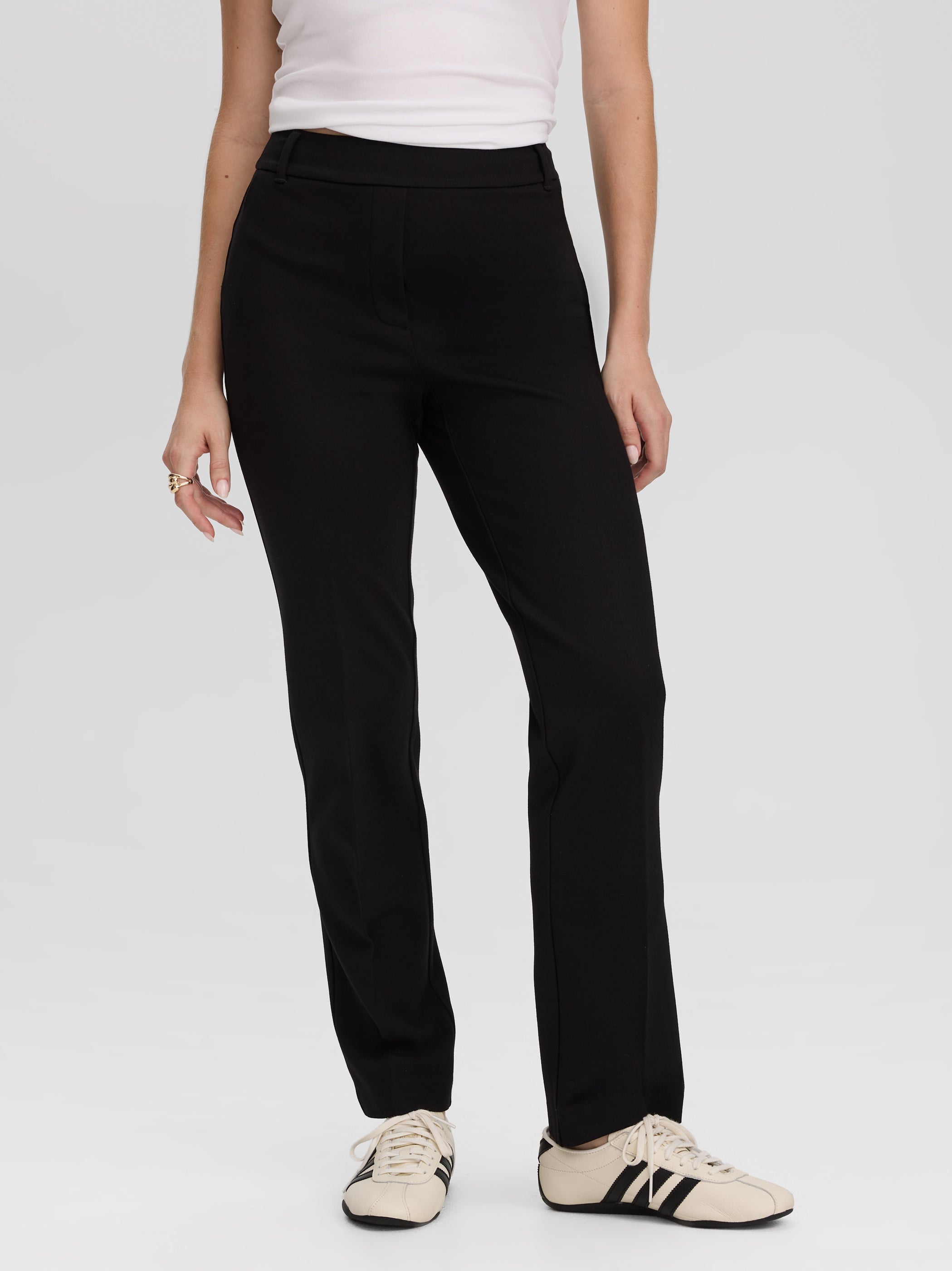 Pantalon à taille haute et jambe droite - Le Stretch Moderne (MD)