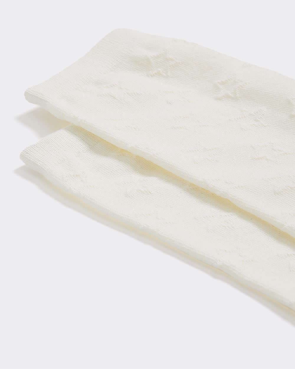 Crew Socks with Textured Stars