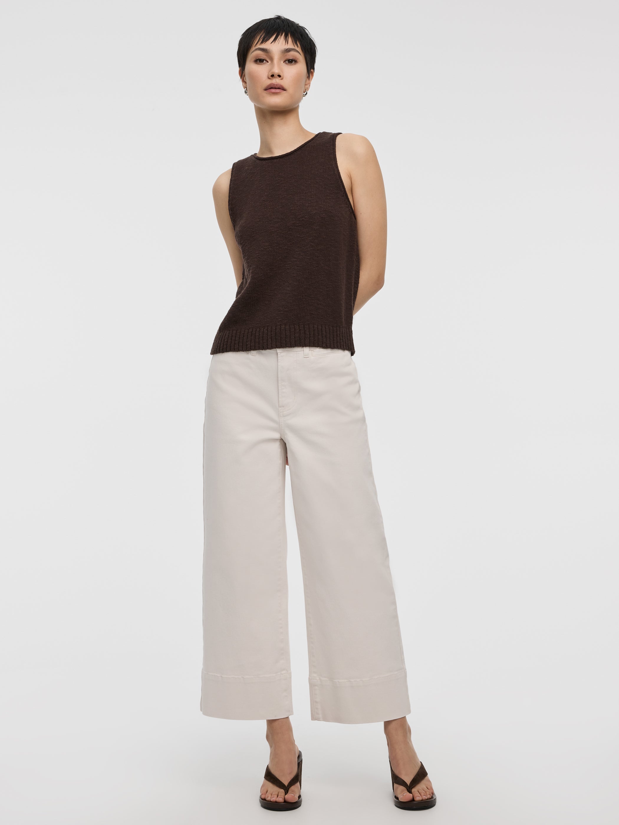Straight-Leg High-Rise Cropped Mariner Pant