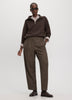 Houndstooth Mid-Rise Barrel Pants - The Timeless - Curvy Fit