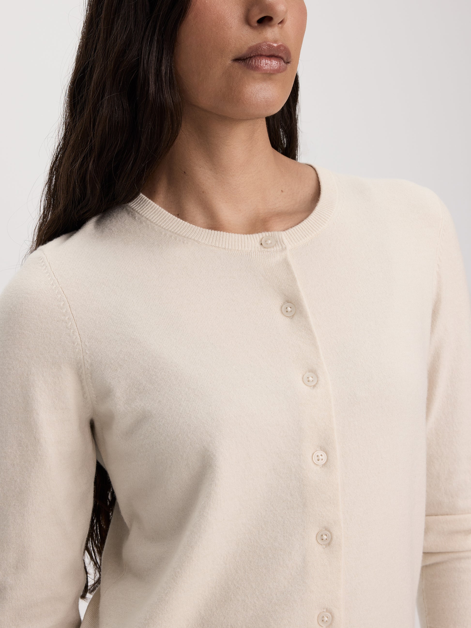 Crew-Neck Cardigan - R Essentials