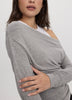 Long-Sleeve Off-the-Shoulder Top with Fooler Insert