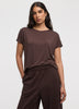 Short-Dolman-Sleeve Boat-Neck T-Shirt