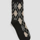 Crew Socks with Argyle Pattern