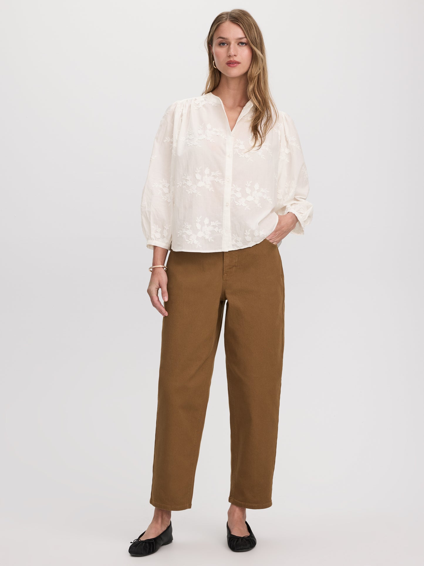 High-Rise Barrel Pant
