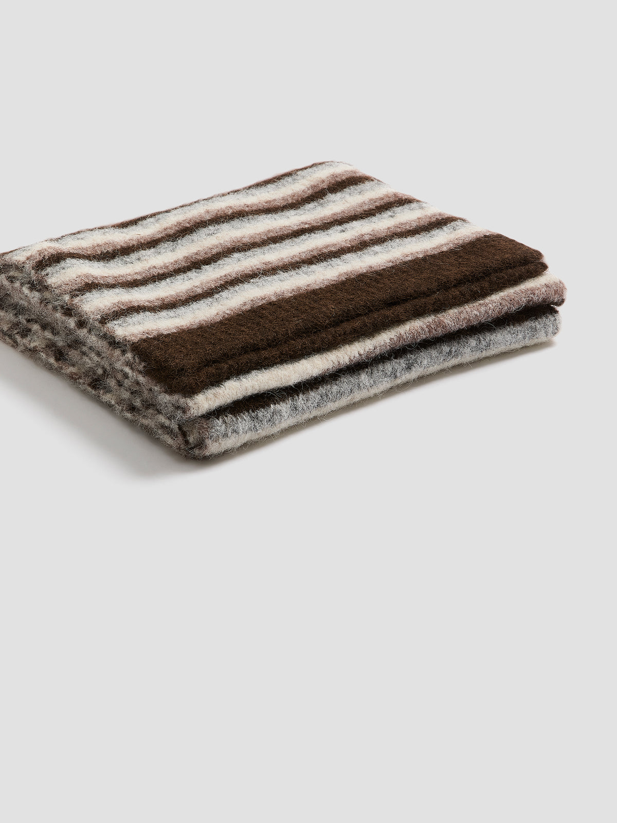 Striped Wool-Blend Oblong Scarf