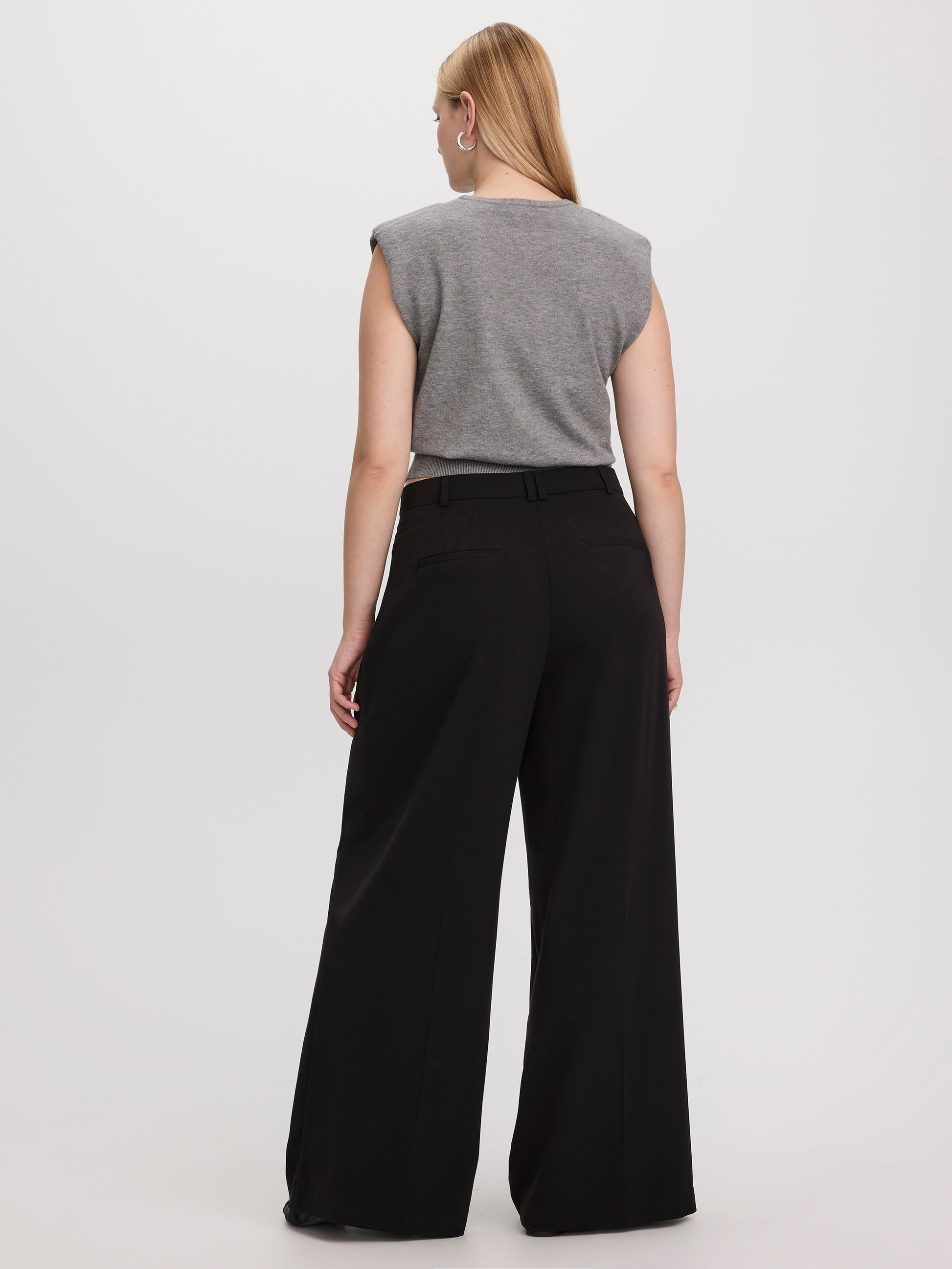 Wide-Leg High-Rise Pants - The Timeless - Curvy Fit