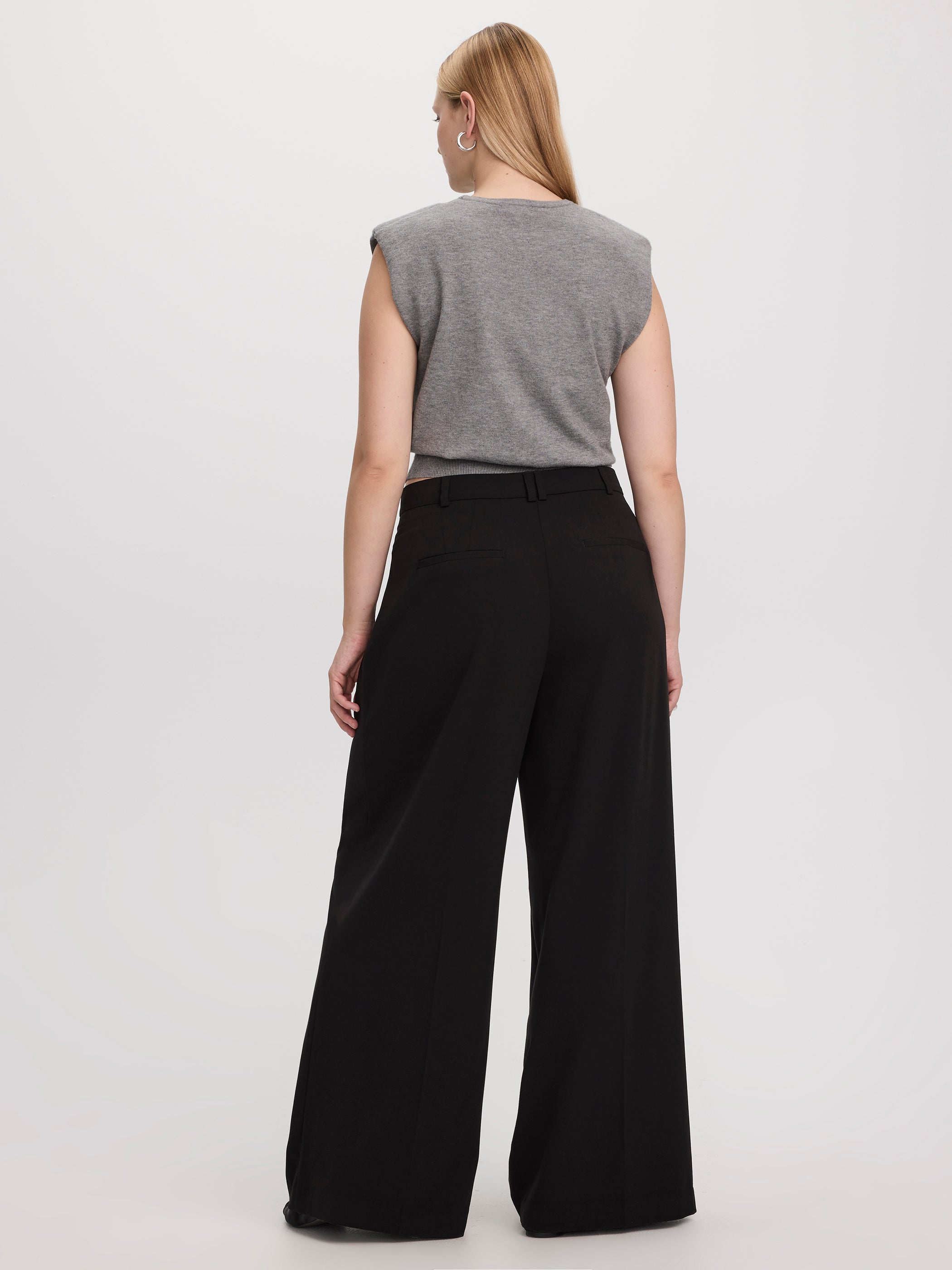 Wide-Leg High-Rise Pants - The Timeless - Curvy Fit