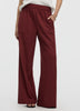 Wide-Leg High-Rise Pull-On Piqué Pant