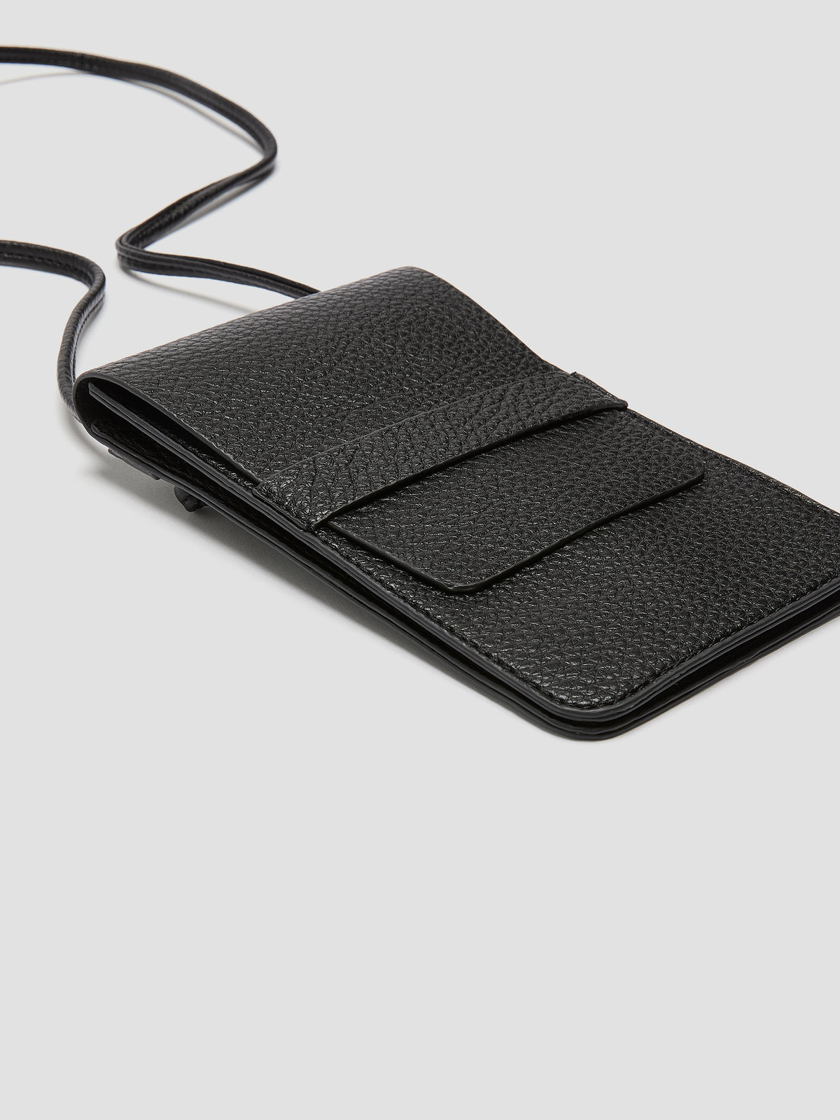 Faux-Leather Cross-Body Phone Bag