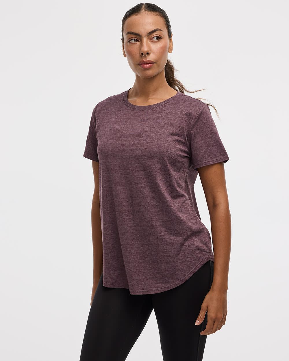 T-shirt à col rond et manches courtes - DRY-LUX (MD) Hyba Essentiels