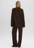 Long-Sleeve Mock-Neck Wool-Blend Sweater
