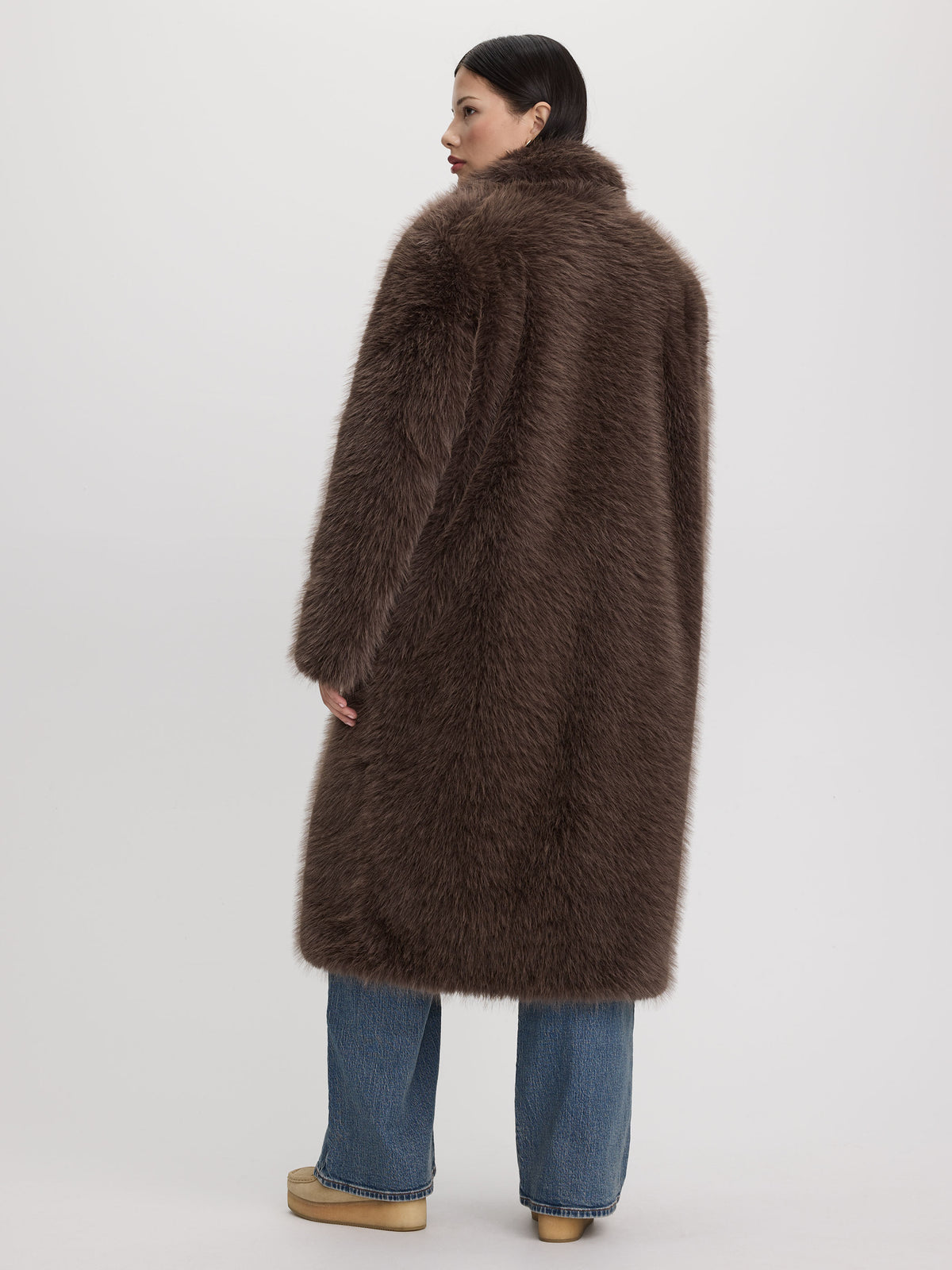 Long Faux Fur Coat