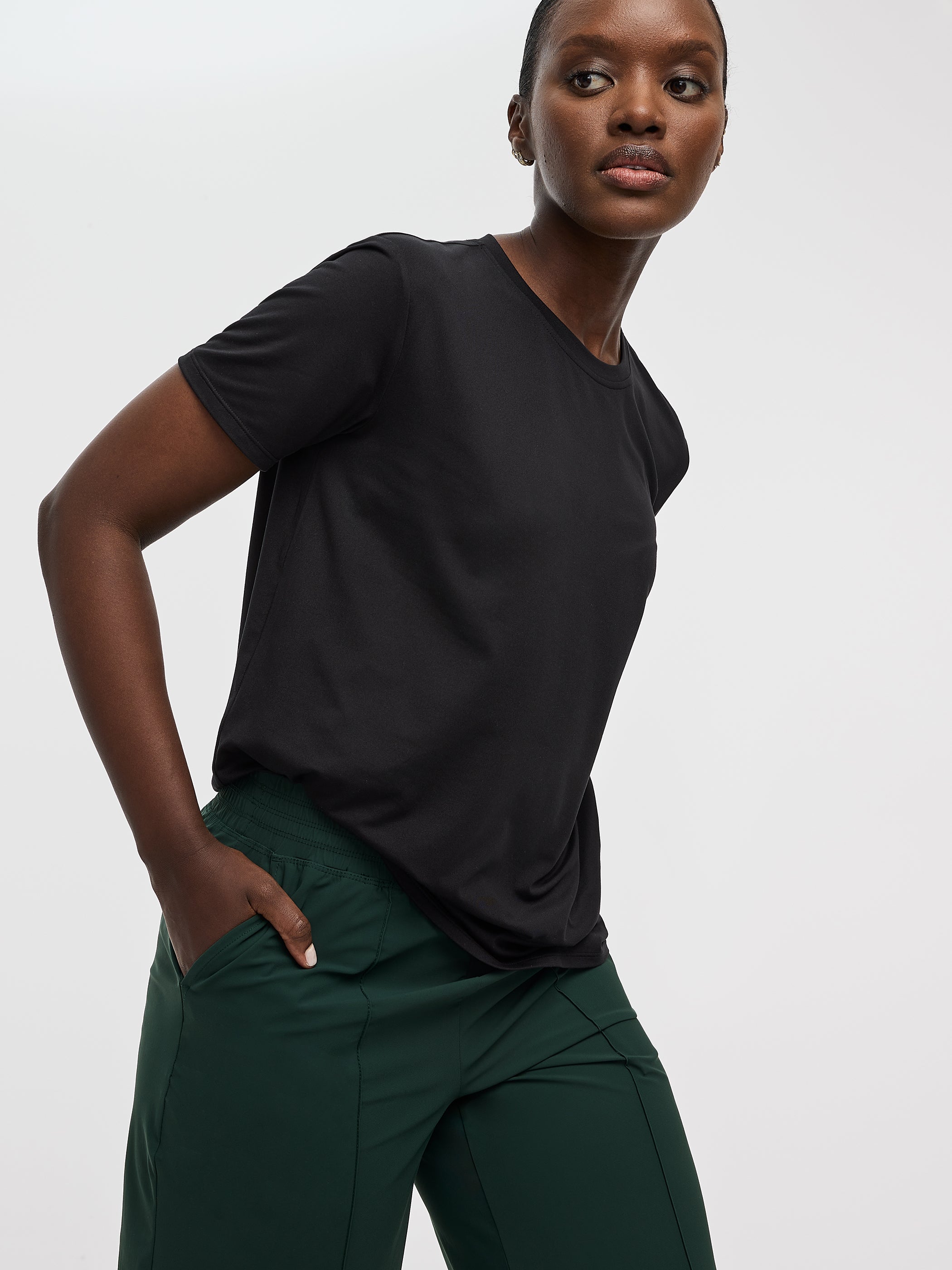 T-shirt à col rond - DRY-LUX (MD) Hyba Essentiels