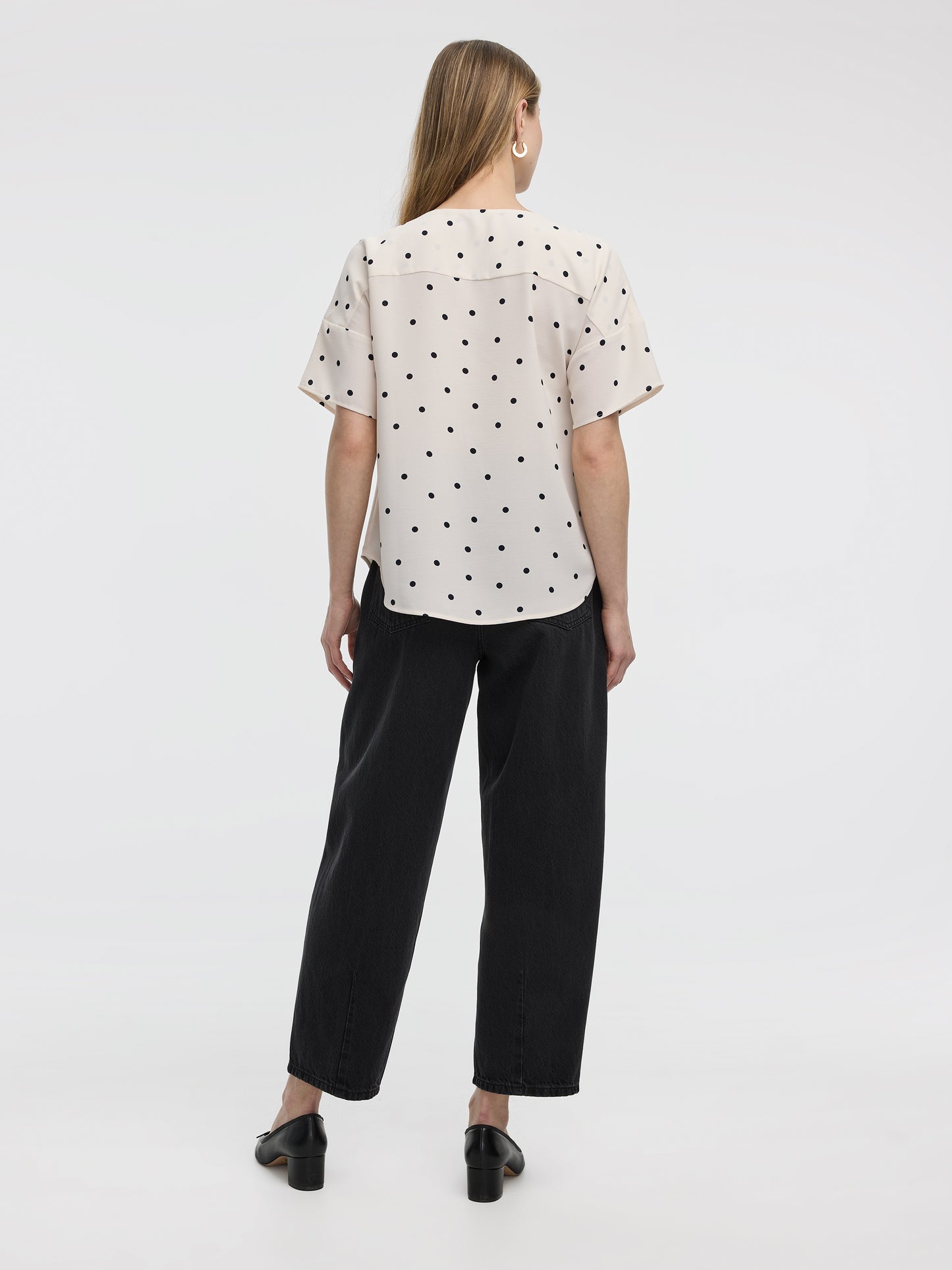 Crew-Neck T-Shirt Blouse